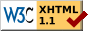 Valid XHTML 1.1